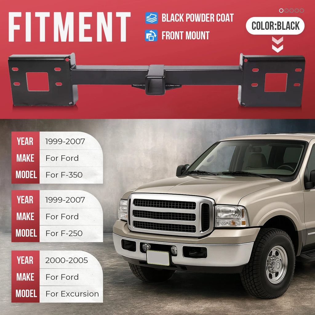 Front Mount Trailer Receiver Hitch for Ford F-250 F-350 Excursion (1999–2007)