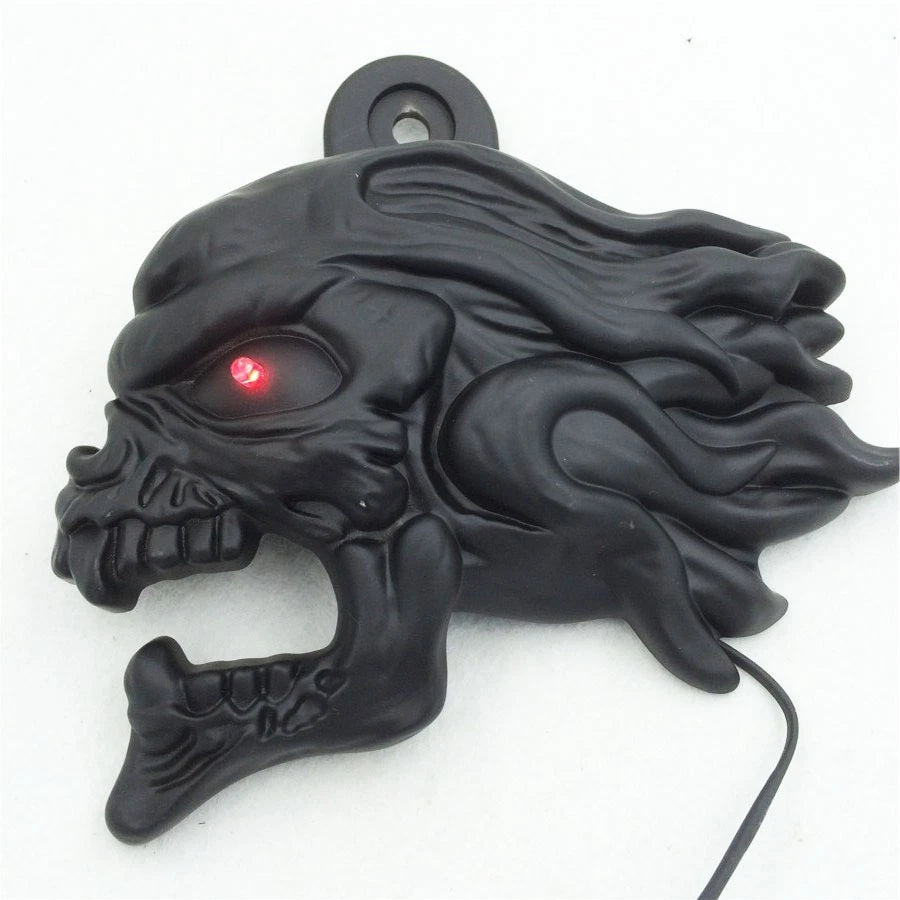 Black Zombie Horn Cover with LED for Harley Cowbell & V-Rod (1992–2020)