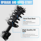 2X Front Complete Struts Shocks & Coil Springs for Toyota Prius (2010–2015)