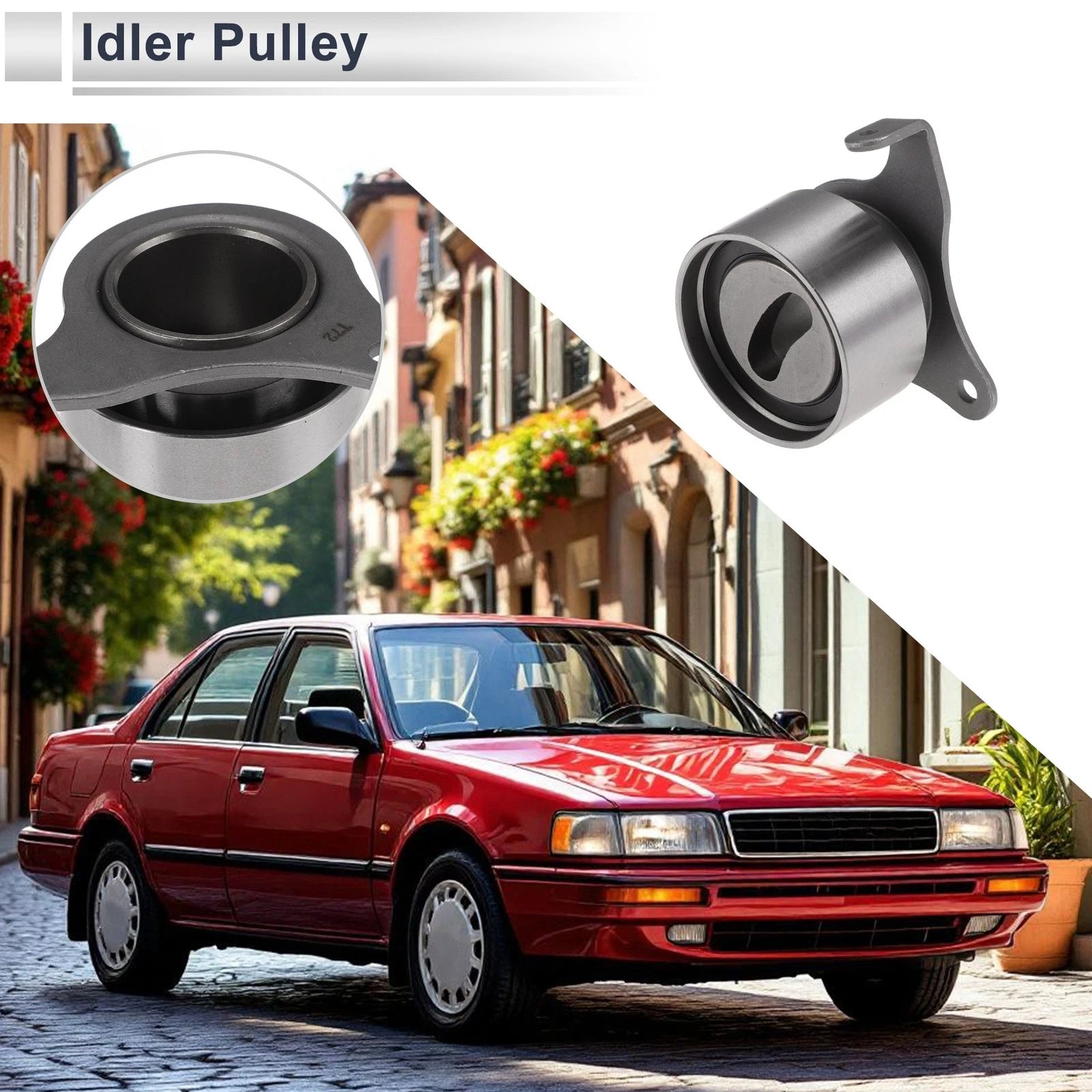 Drive Belt Idler Pulley for Toyota Corolla Sedan (1991–1999) No.1350511040