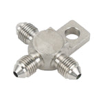 AN-3 Stainless Steel Male Tee Brake Hose Adapter Fitting Connector