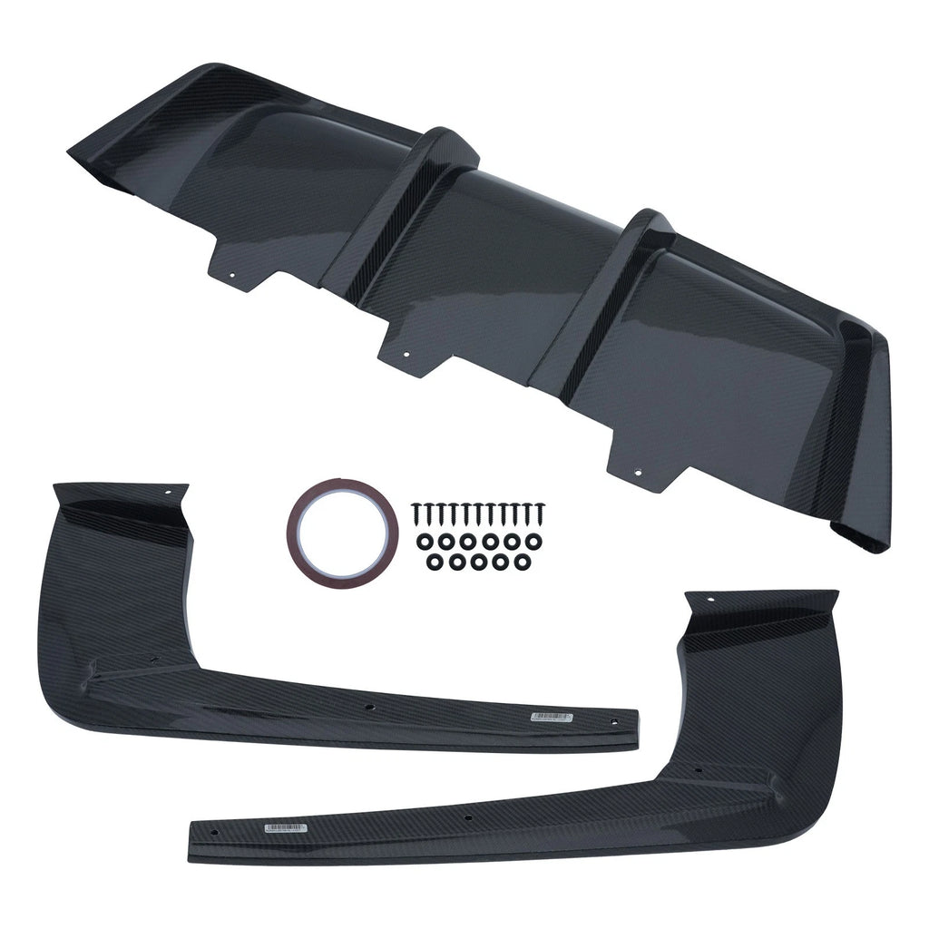 Carbon Rear Bumper Lip Diffuser for BMW F06 F12 F13 M6 (2013–2018)