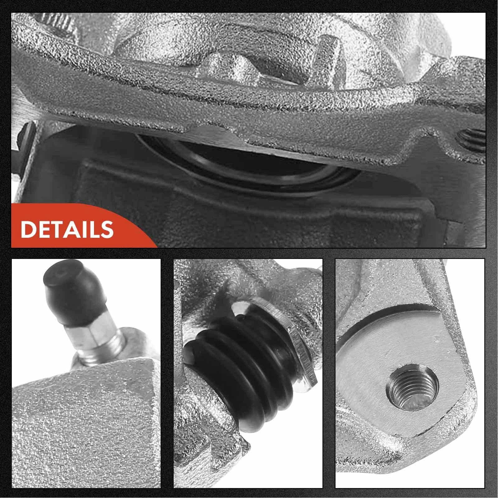 12x Ceramic Brake Pads and Calipers for Chevy Cobalt Pontiac (2005â2010)