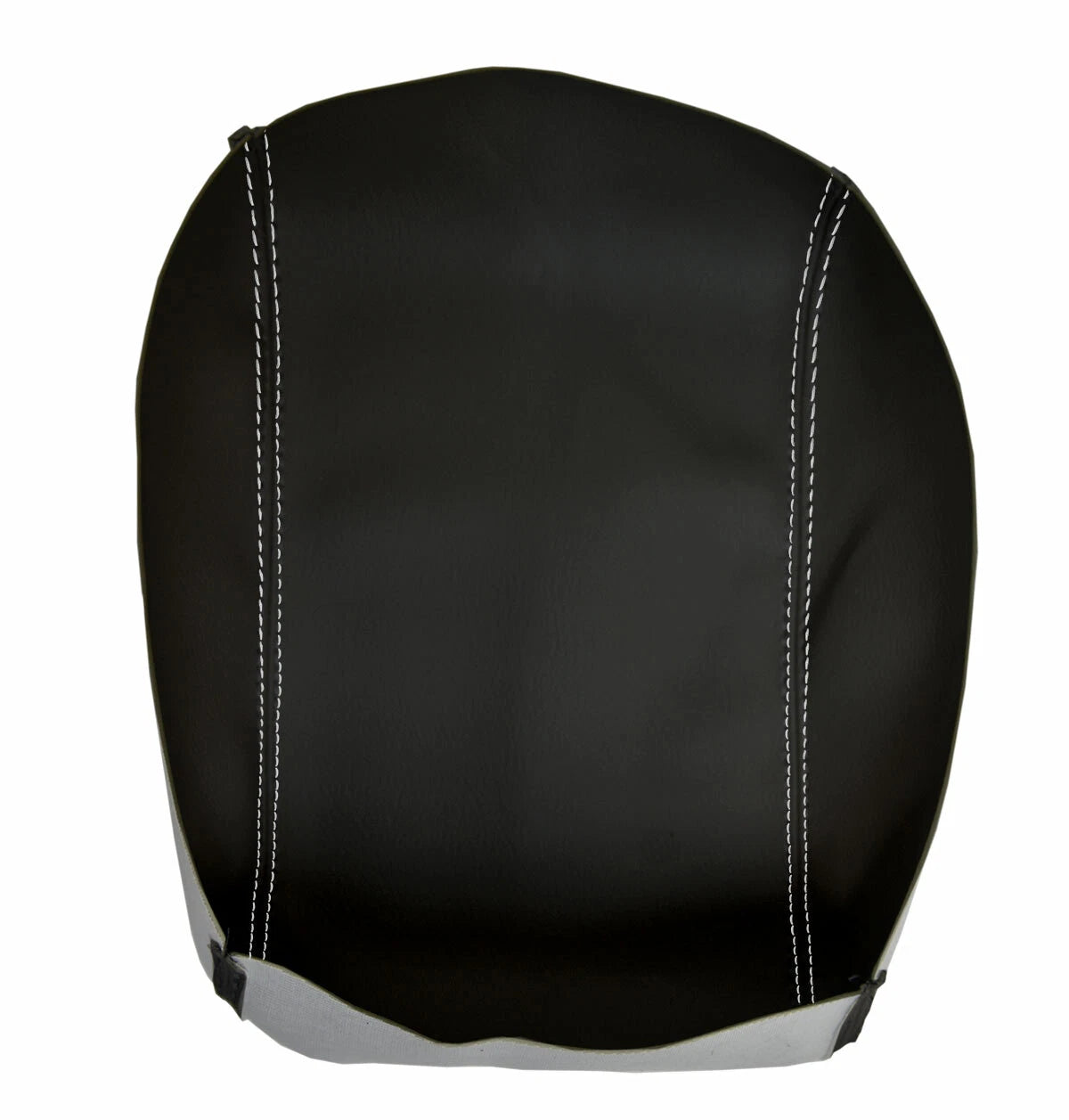 Leather Console Lid Armrest Cover for Nissan Xterra (2005–2015) Gray Stitch
