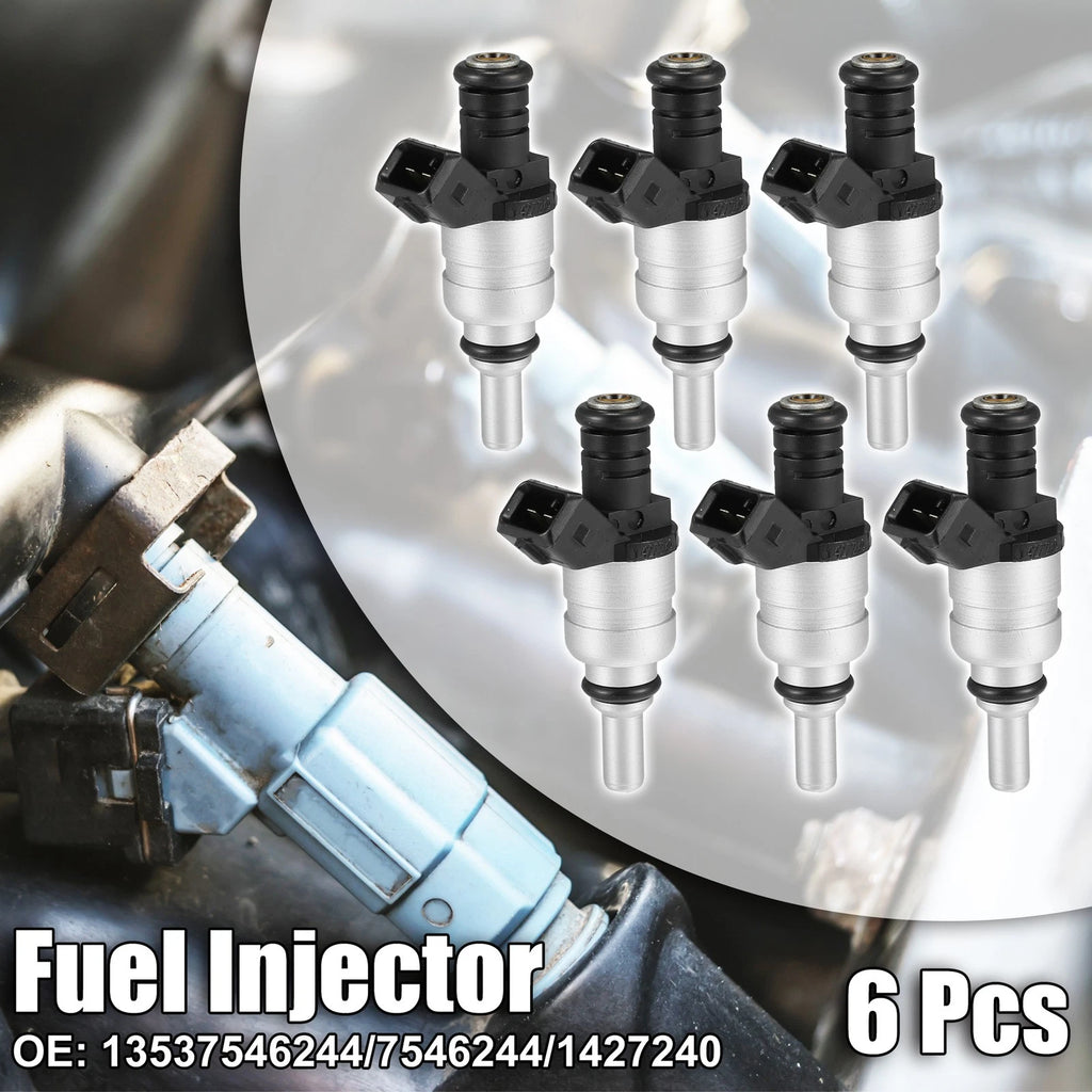 6 Pcs Fuel Injector for BMW 323i 2.5L (1998–2000) No. 13537546244/7546244