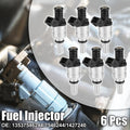6 Pcs Fuel Injector for BMW 323i 2.5L (1998–2000) No. 13537546244/7546244