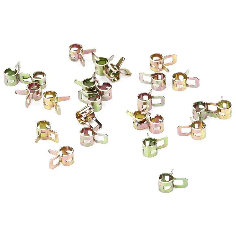 Set of 4 Fuel Line Clamps for Lawn Mower (1/4 inch)