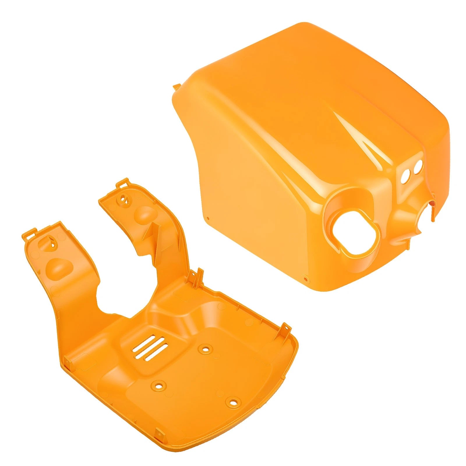 Set of 2 Orange Plastic Front and Inner Fender Covers for Honda Ruckus 50 (2003–2023)