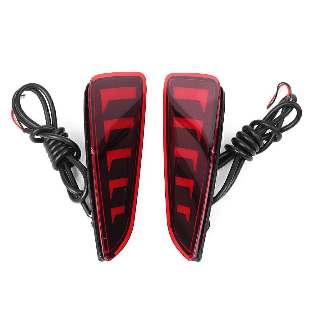 2X LED Rear Bumper Lamps for Toyota CHR (2016–2018)