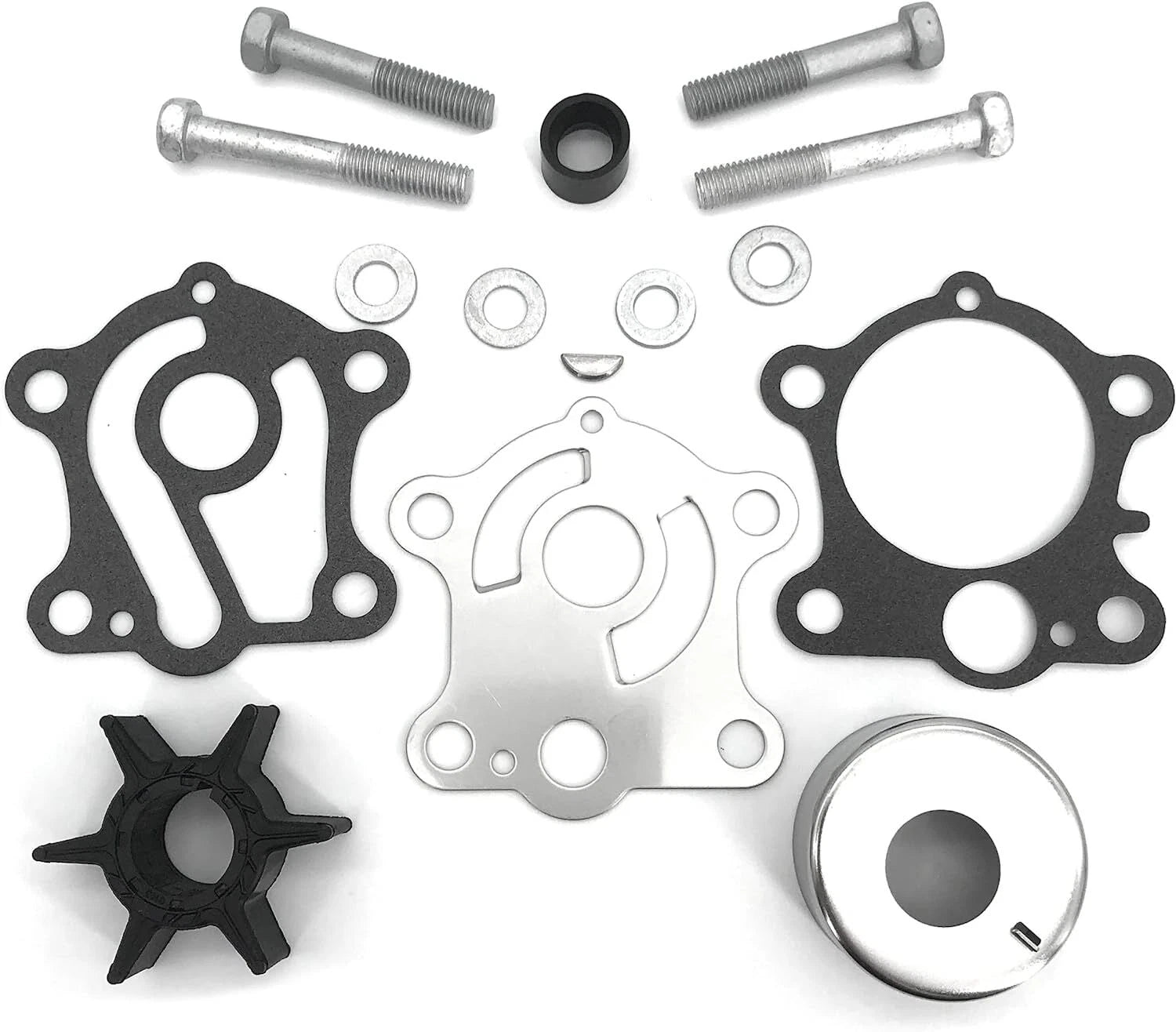 Water Pump Impeller Kit for Yamaha 2-Stroke 55HP C55 CV55 (1990–1999) 663-W0078-00