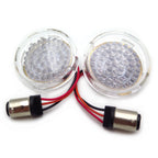 2" Bullet Red LED Turn Signal Lights for Harley Touring (Fits 1157)