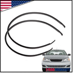 2X Rubber Roof Drip Molding Weatherstrip Trim Kit for Toyota Corolla (2003–2008)