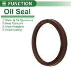 Set of 5 Oil Seal Rotary Shaft Seal FKM Rubber 50x58x5.5mm