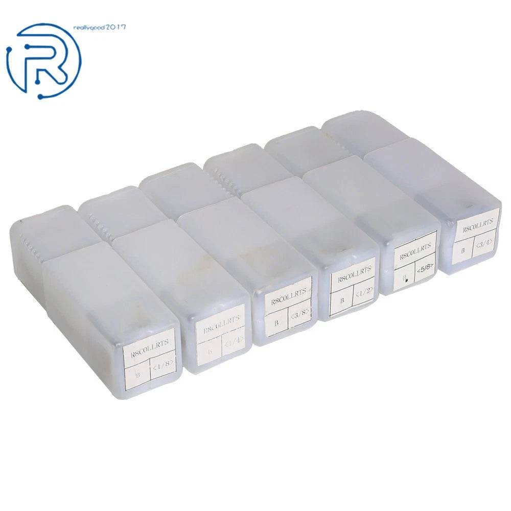 Set of 6 Precision R8 Collets for Mill Chuck Holder (US)