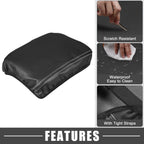 Center Console Armrest Cover for Lexus RX350 (2015-2022) - Black with White Stitching