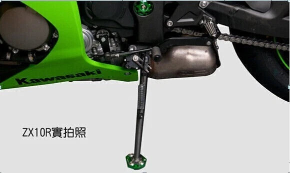 Side Stand Kickstand Plate Pad for Kawasaki ZX6R ZX10R Z1000 ER6N Z800 Versys (2006–2023)