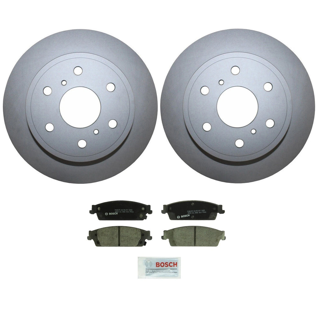 Rear Brake Kit 345mm Disc Rotors & Ceramic Pads for Cadillac Chevrolet GMC