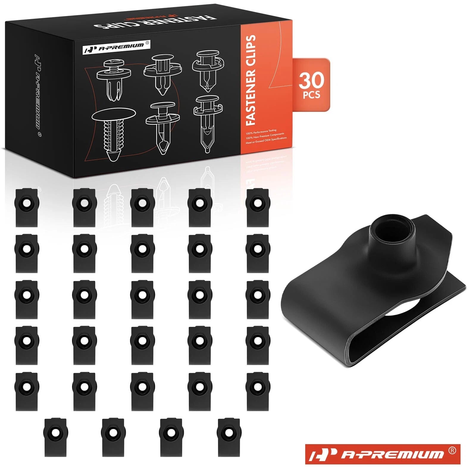 30 Pcs U Nut Clip for Ford GM (Fits Various Models)