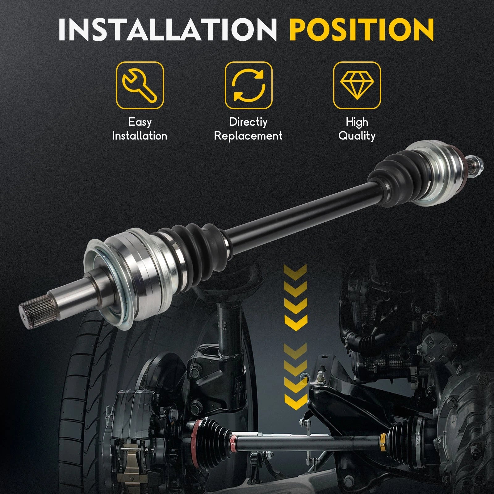 CV Axle Set for Mercedes-Benz C250 C300 C350 E350 E400