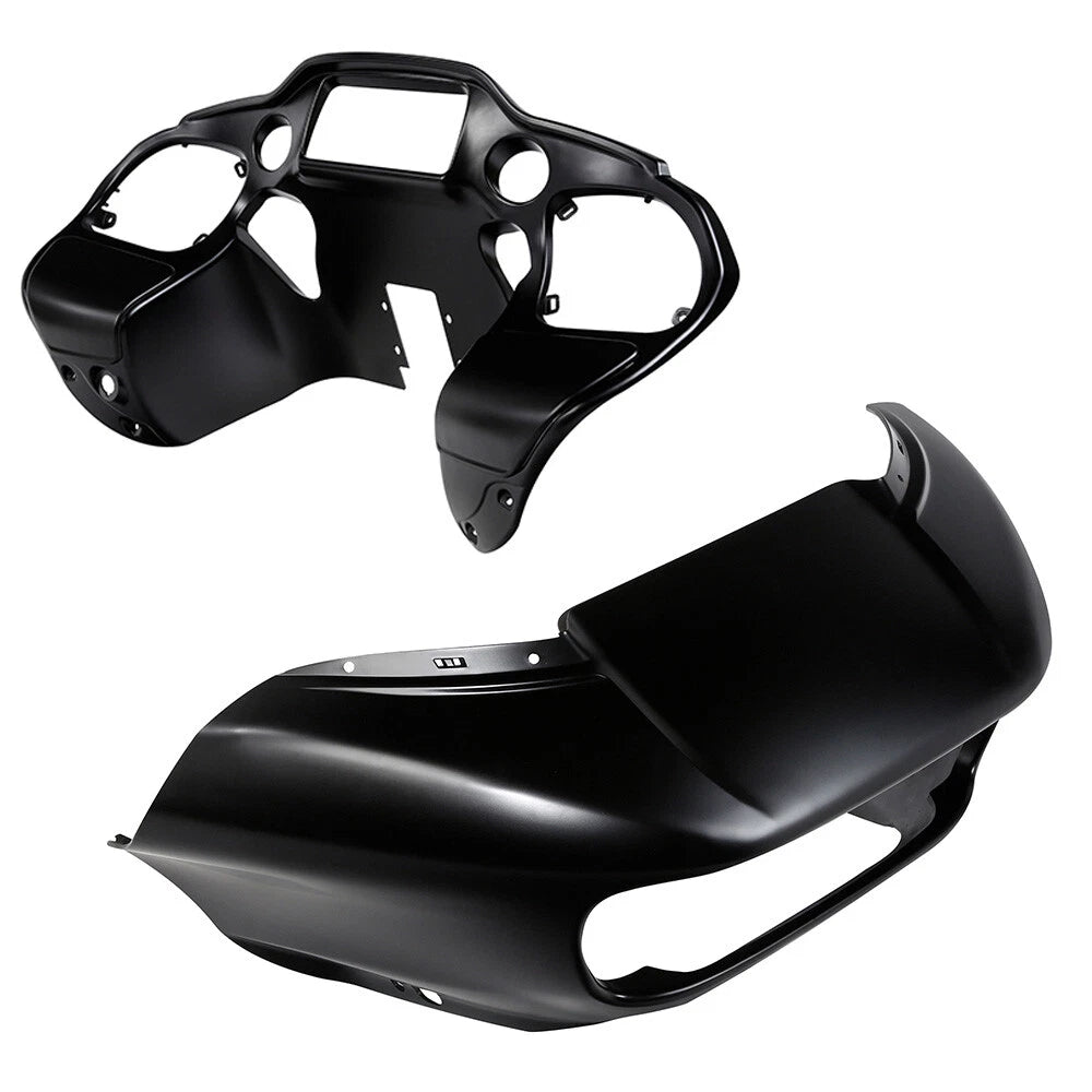 Inner Outer Fairings Glove Box Door for Harley Road Glide (2015–2023) Black Denim
