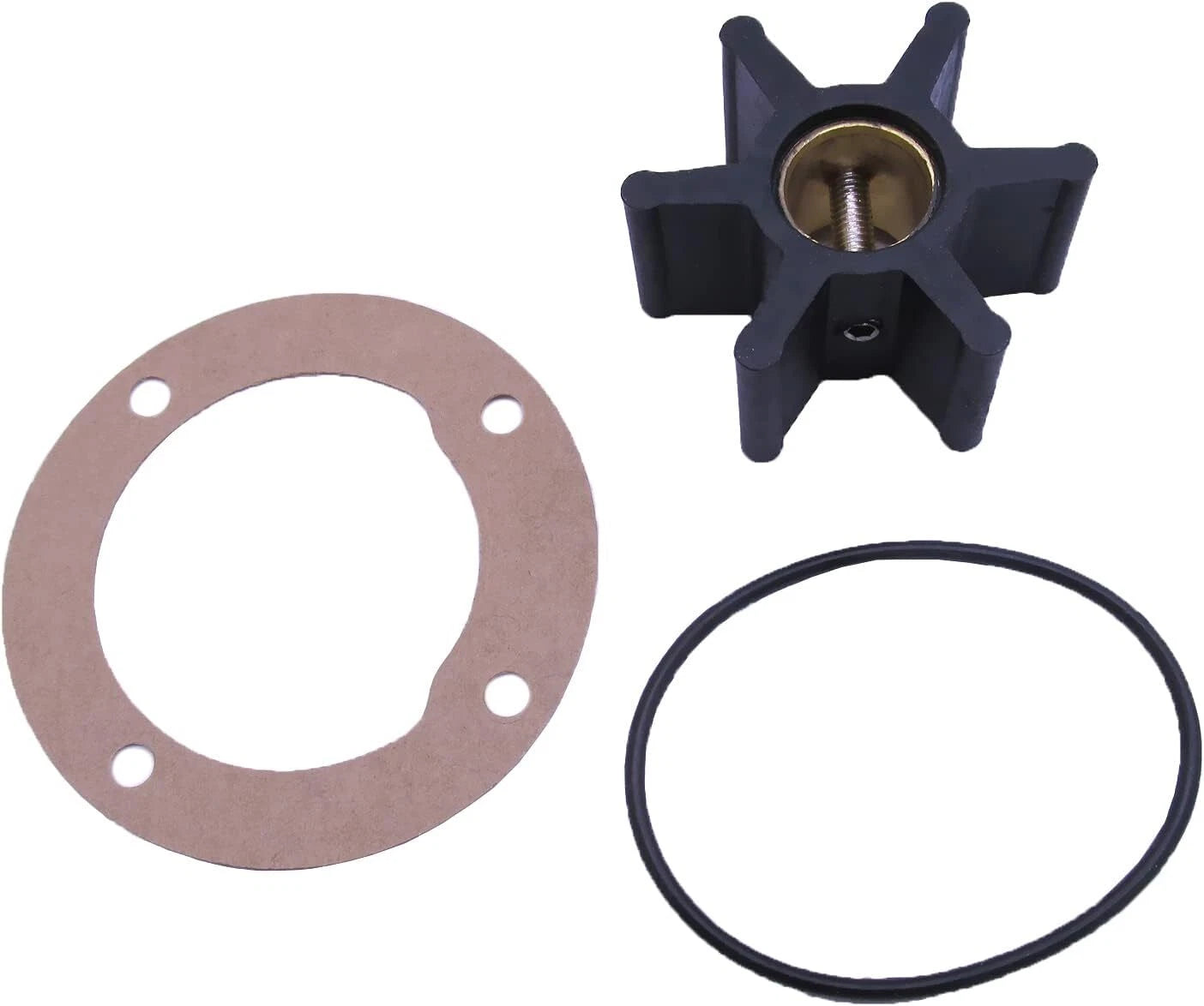 Water Pump Impeller Kit for Yanmar (104211-42070), Jabsco (4528-0001), Volvo (803729)