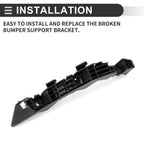 1pc Left Front Bumper Retainer Bracket No.865133W000 for Kia Sportage (2011–2015)