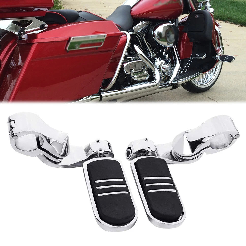 1-1/4" Highway Foot Pegs for Harley Electra Glide, Street Glide, Dyna