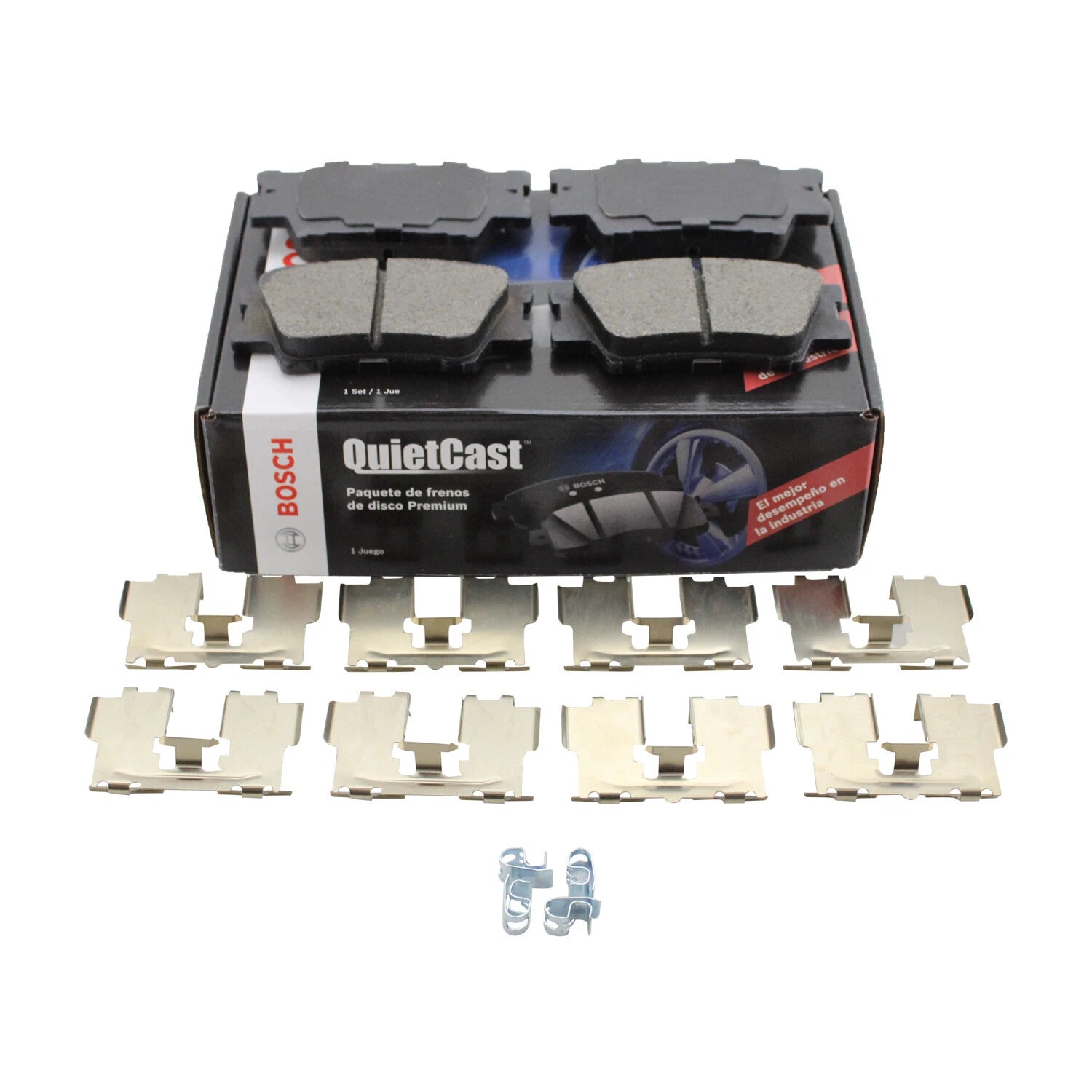 Bosch QuietCast Rear Ceramic Brake Pads for ES300h ES350 Vibe Avalon Camry RAV4 (2013–2020)