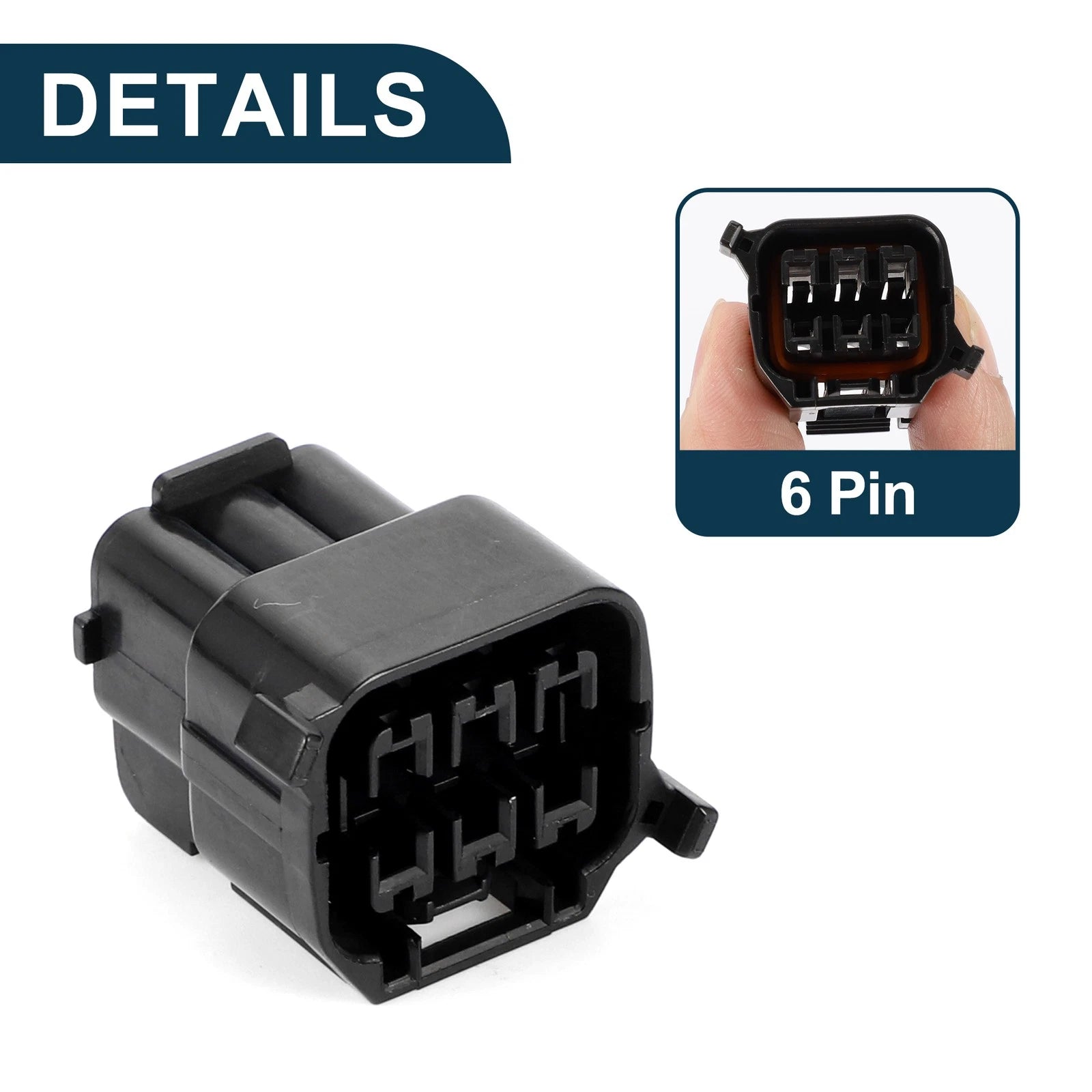 6 Pin Front Headlight Connector Plug for Hyundai 