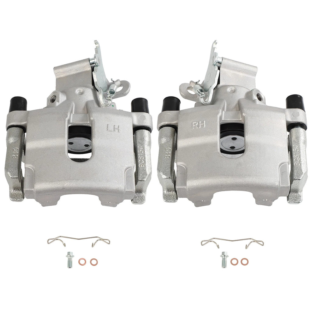 Set of 2 Rear Brake Calipers with Bracket for Jaguar S-Type (2005–2008)