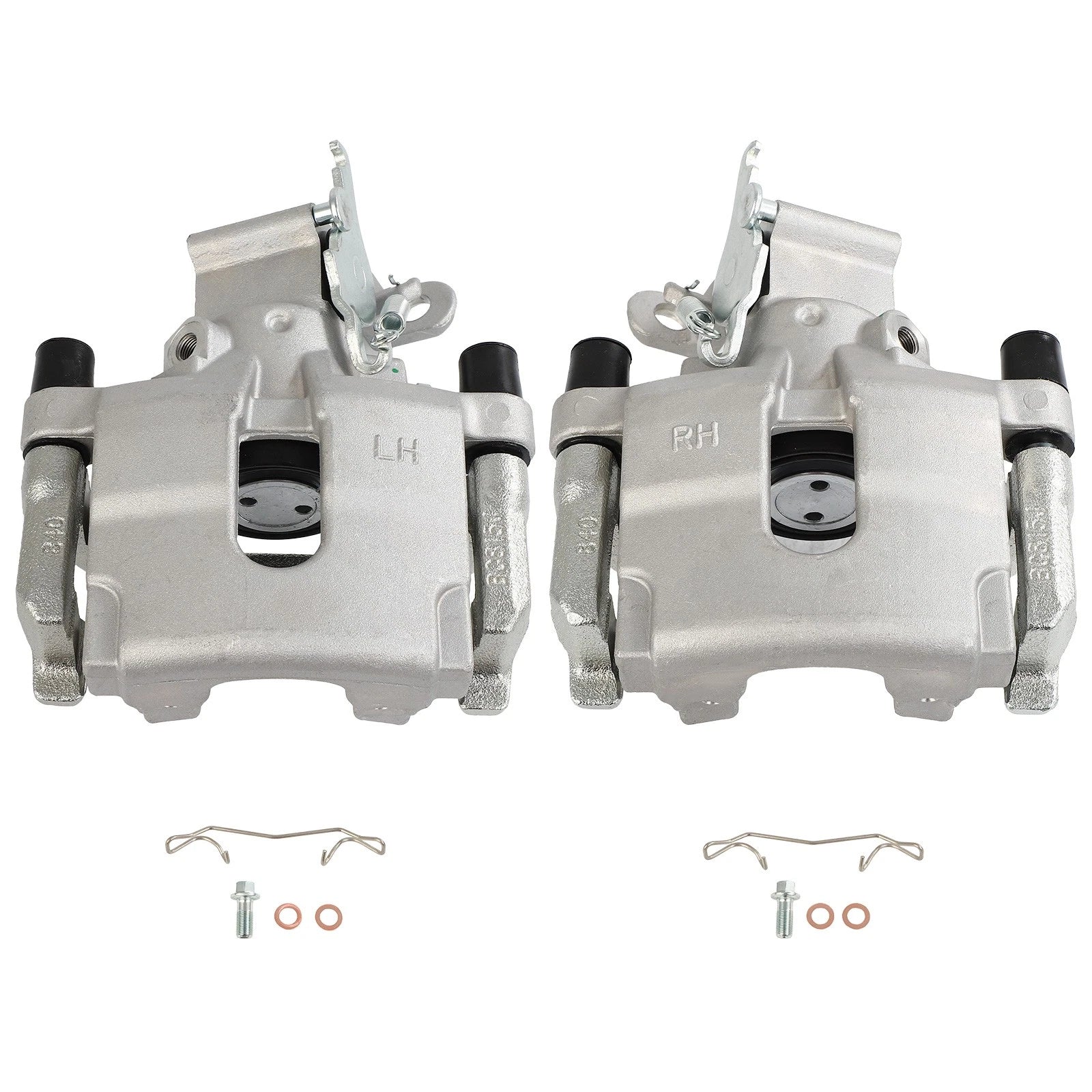 Set of 2 Rear Brake Calipers with Bracket for Jaguar S-Type (2005–2008)