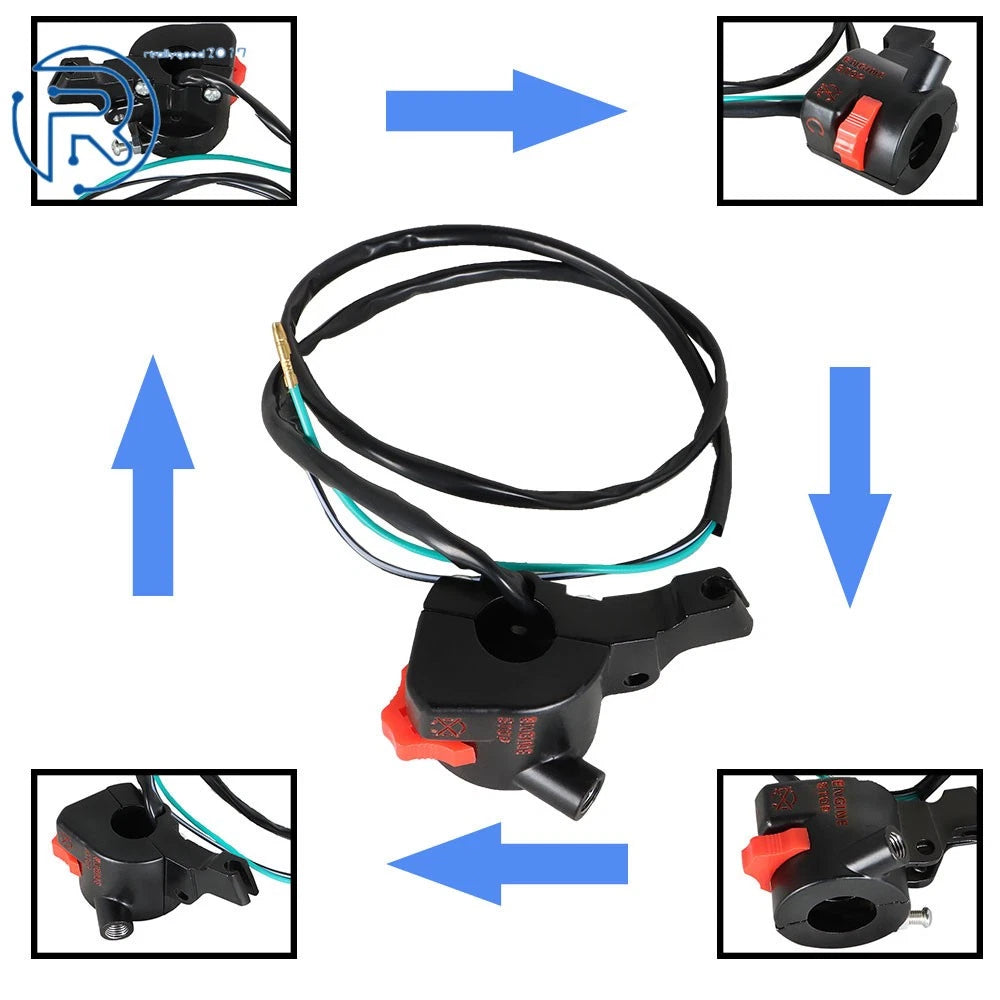 Right Handlebar Stop Kill Switch for Honda CRF50F (2004–2021) 35130-GEL-D61