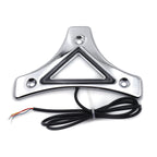 Chrom Sissy Bar Backrest Pad Plate for Harley Touring FLHR FLHT (2009–2017)
