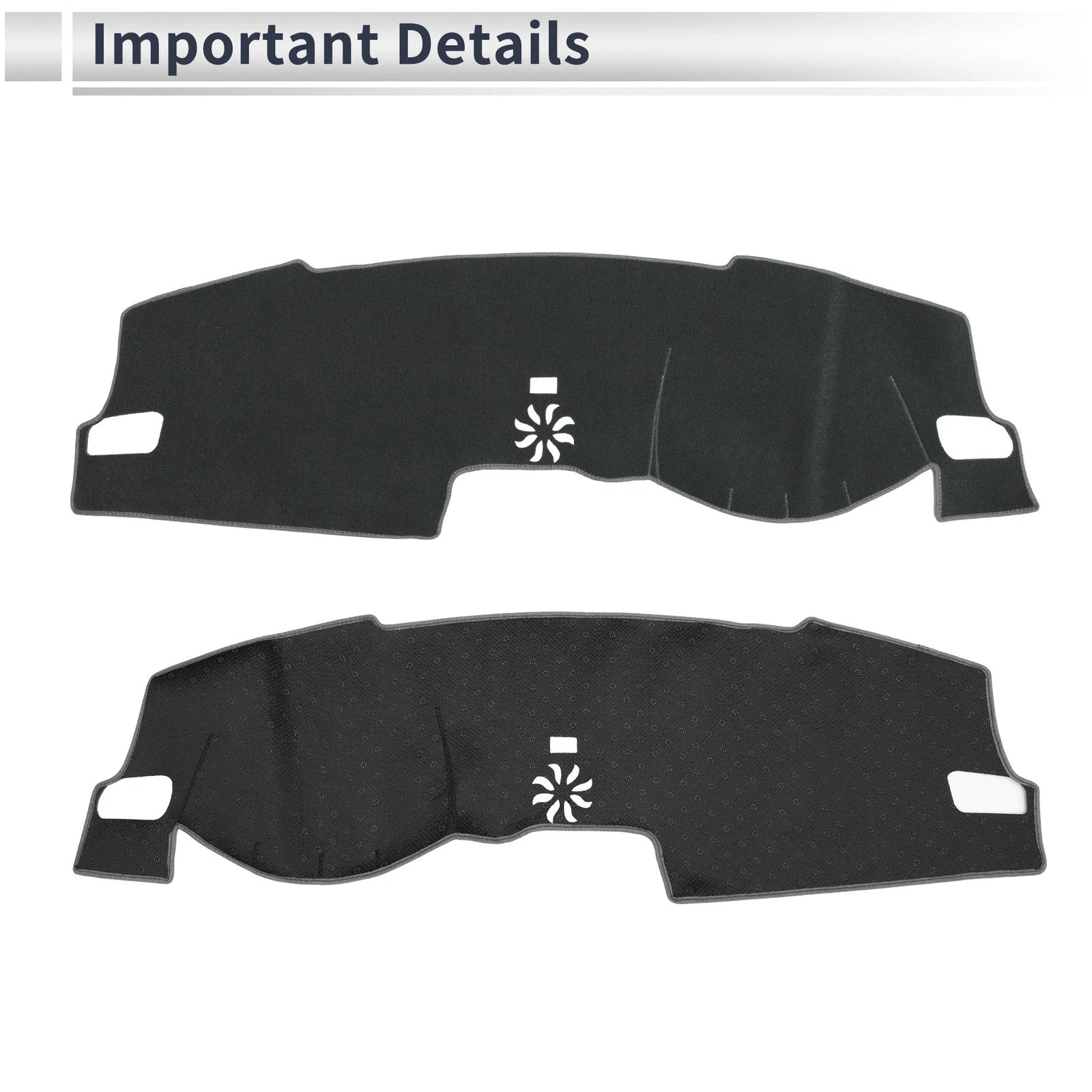 Dashboard Cover Mat for Honda Civic FL5 (2022–2024) Sun Protector Gray