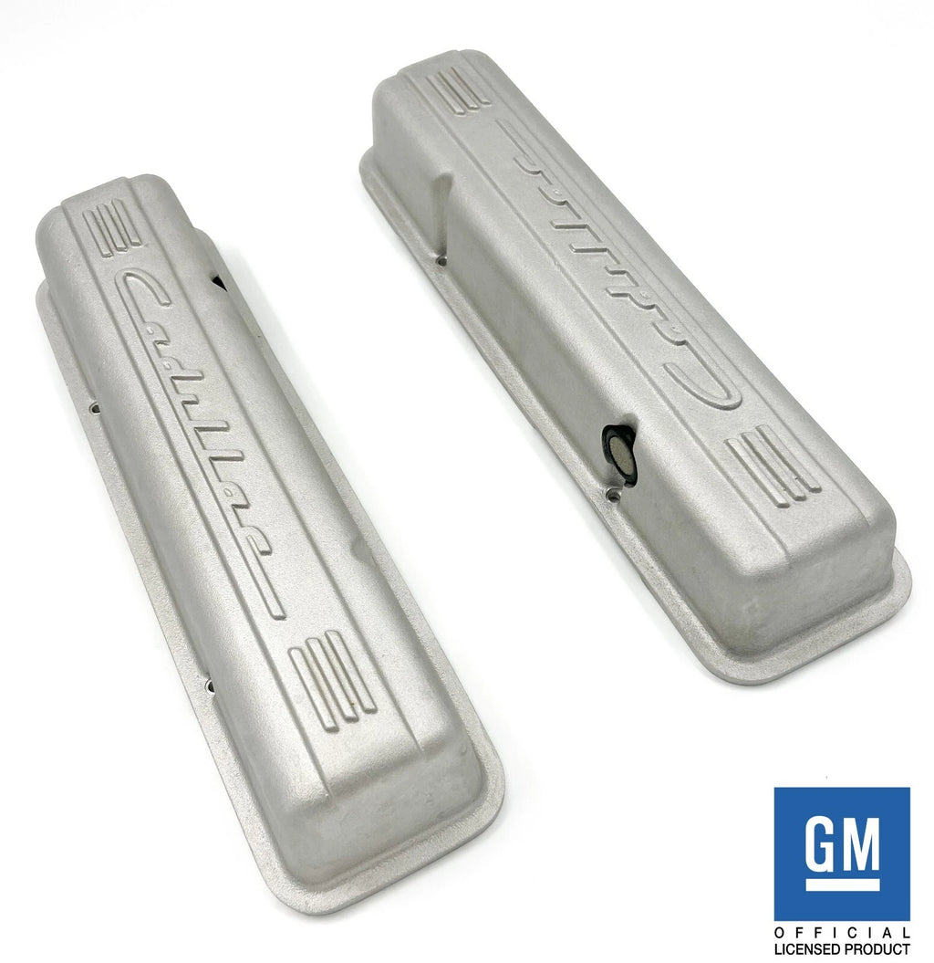 Finned Script Valve Covers Replacement for Small Block Chevy SBC (1969–1974)
