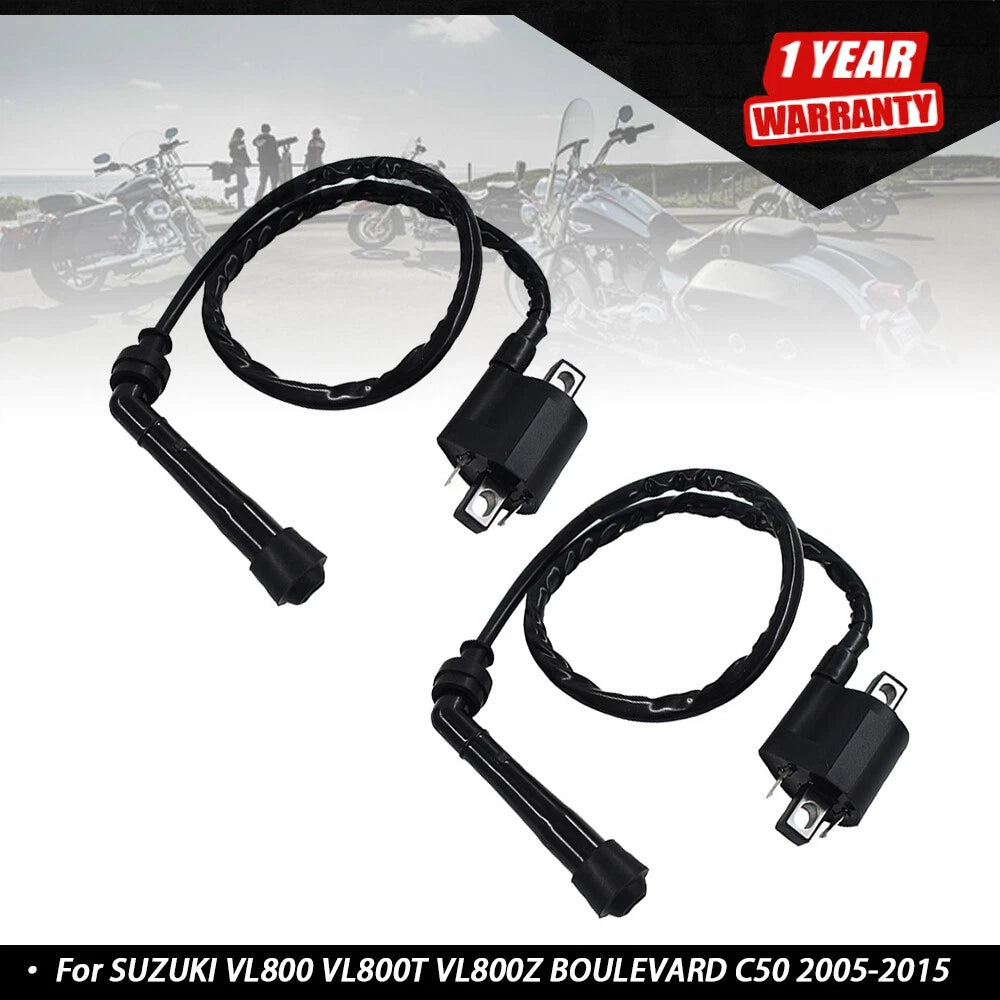 2X Ignition Coils for Suzuki VL800 Boulevard C50 (2005–2015)