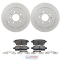Set of 2 Bosch Rear 302mm Disc Brake Rotors & Ceramic Pads for Mazda CX-7 (2007–2011)
