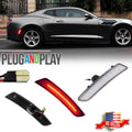 Clear Red LED Rear Side Marker Lights for Chevrolet Camaro (2016–2023)