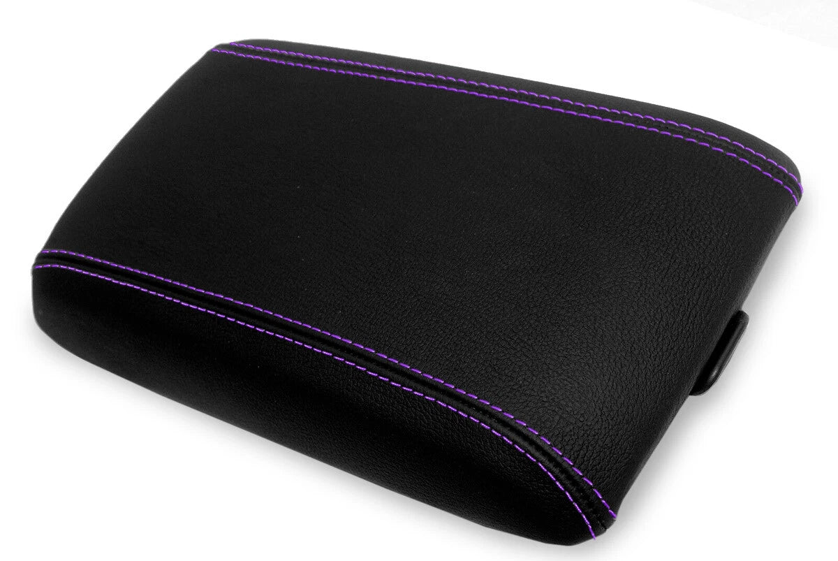 Console Lid Pull Over Armrest Cover for Pontiac GTO (2004–2006) Purple Stitch