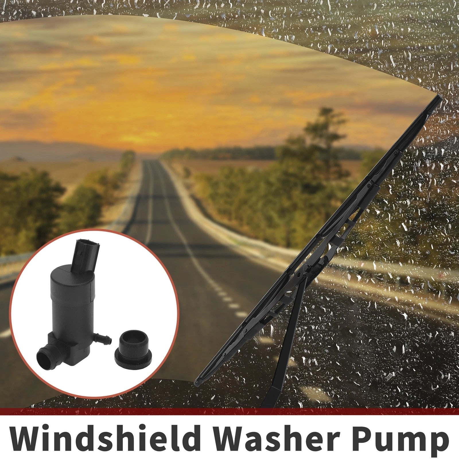 Windshield Washer Pump with Grommet for Ford (No. 1S7117K624DD)