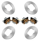 Front Rear Brake Calipers & Disc Rotors for Arctic Cat Wildcat Trail 700 (2014–2017)