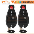 Set of 2 Key Entry Remote Fobs for Jeep Cherokee (2014–2019)