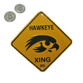 Metal University Xing Crossing Sign for University of Iowa Hawkeyes (N/A)