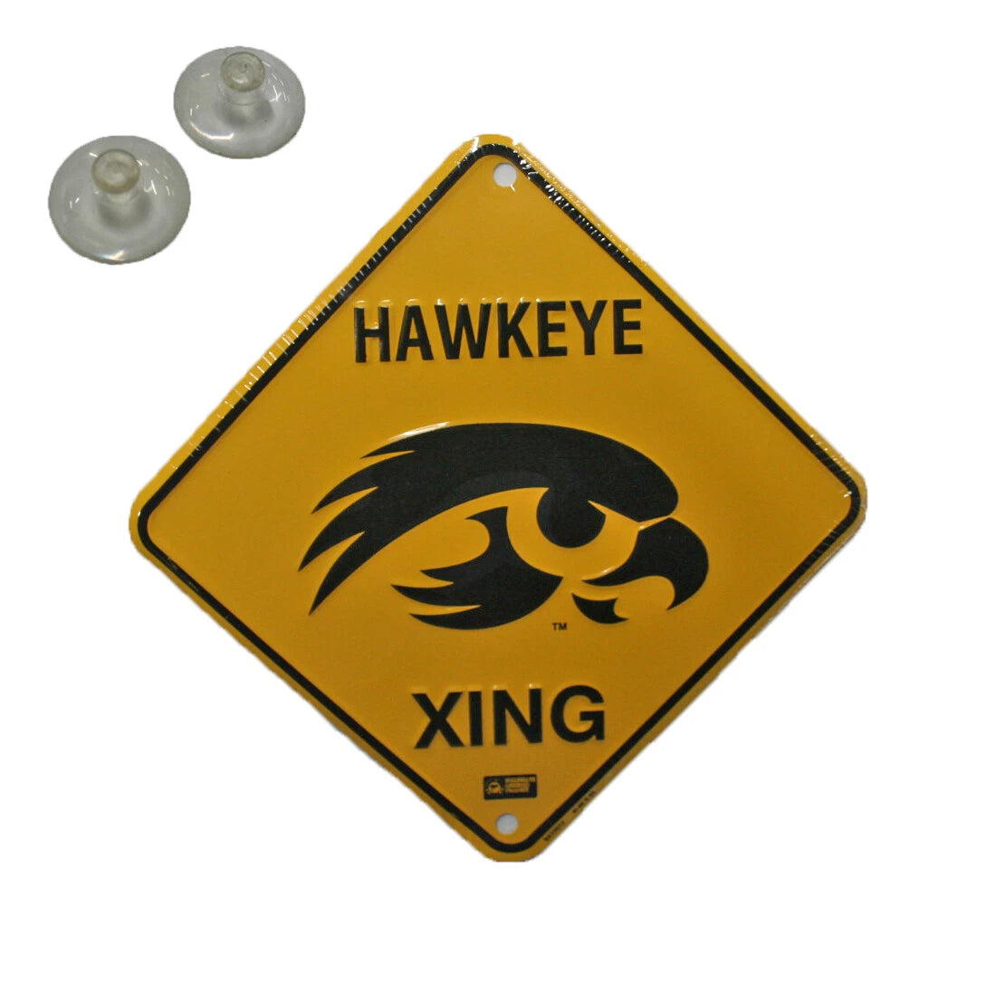 Metal University Xing Crossing Sign for University of Iowa Hawkeyes (N/A)