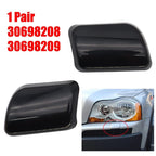 Headlight Washer Cap Cover Set of 2 for Volvo XC90 (2002–2006) Black ABS