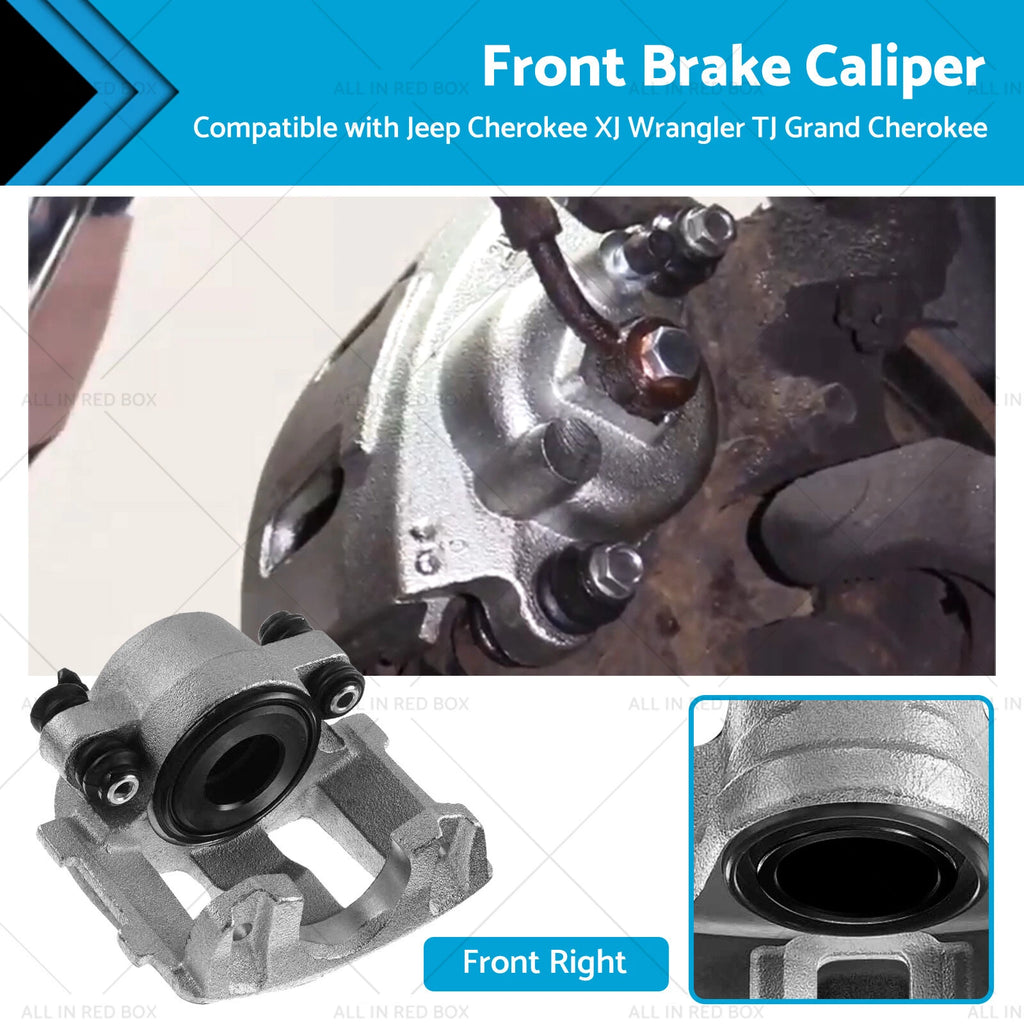 Brake Caliper Front RH for Jeep Cherokee XJ Wrangler TJ Grand Cherokee (1997–2006)