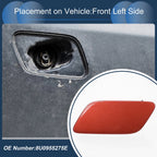 Front Left Washer Nozzle Cover Cap for Audi Q3 (2016–2017) Red