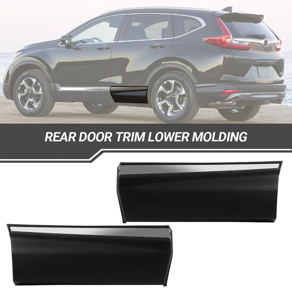 Set of Rear Door Lower Molding Trim for Honda CR-V (2017–2022)