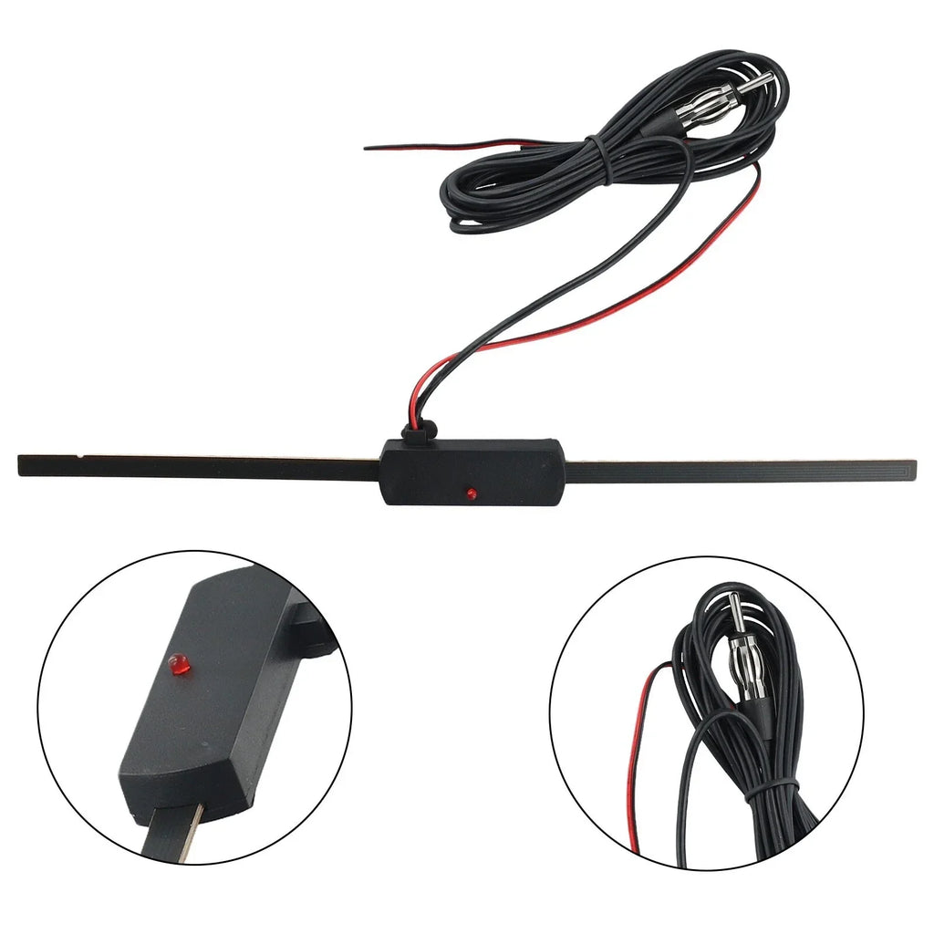Inline Car Stereo FM/AM Antenna Signal Booster Amplifier