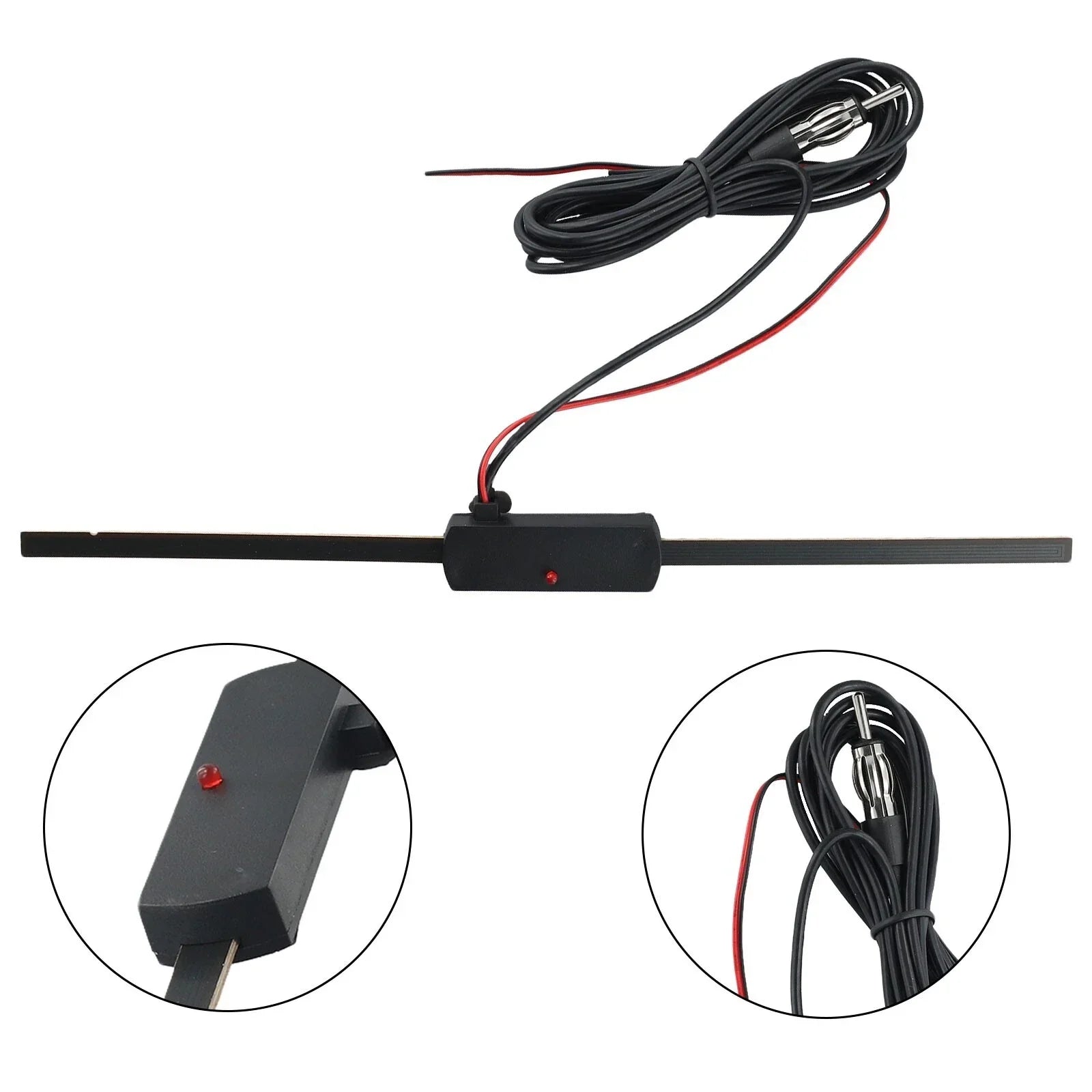 Inline Car Stereo FM/AM Antenna Signal Booster Amplifier